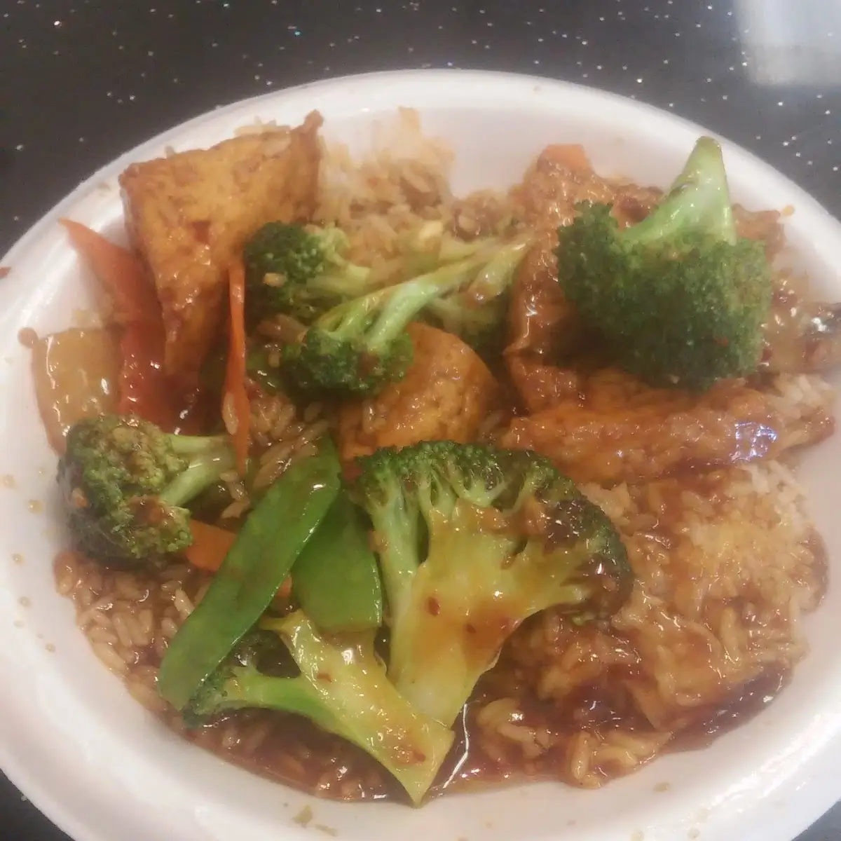 bean curd with garlic sauce 鱼香豆腐